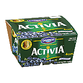 Activia  lowfat yogurt, blueberry, helps naturally regulate your digestive system Left Picture